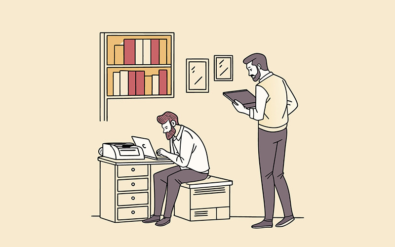 L'heure du café du matin : elle construit ses rêves, une frappe de clavier à la fois.