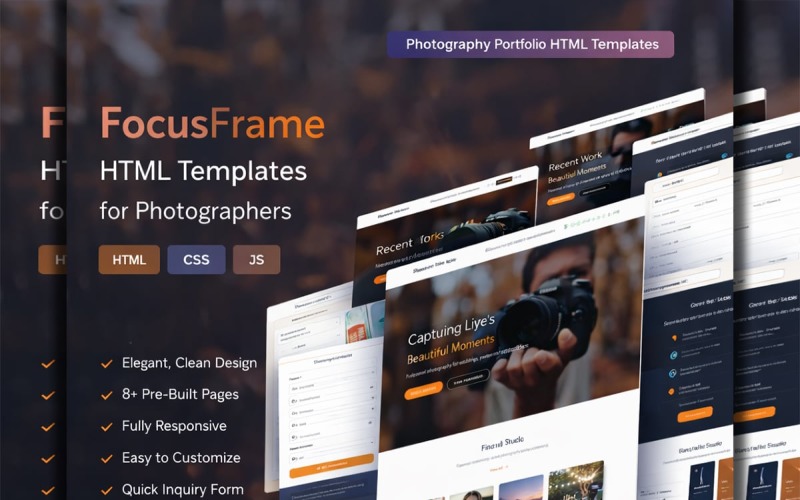 FocusFrame | 摄影师 | 个人 | HTML模板