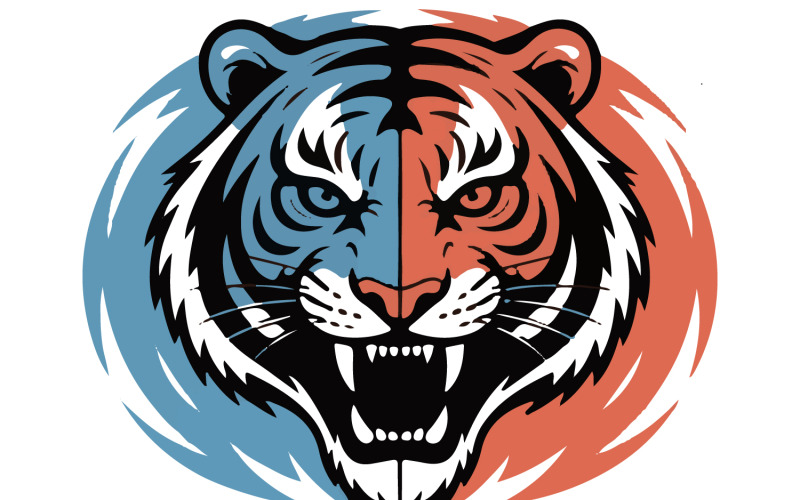 Vektor logotyp design GHOST TIGER