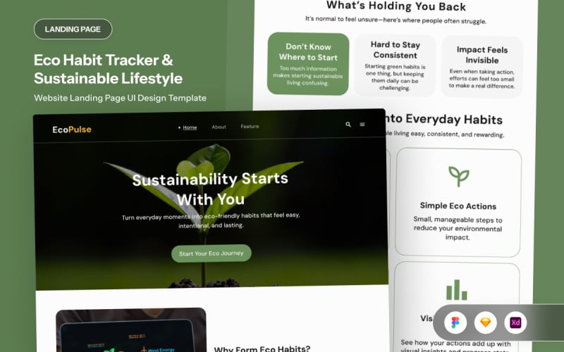 EcoPulse - Sledovač ekologických návyků a udržitelné přistání