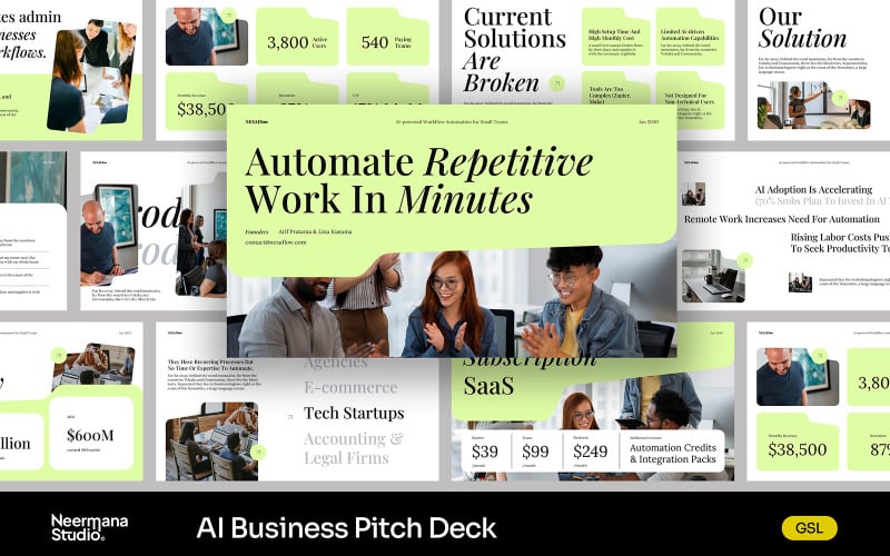 NEXTIN | Presentazione aziendale AI su Google Slide