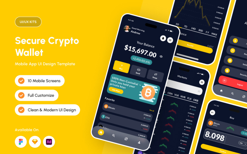 Privex - Secure Fintech Crypto Wallet UI Kit