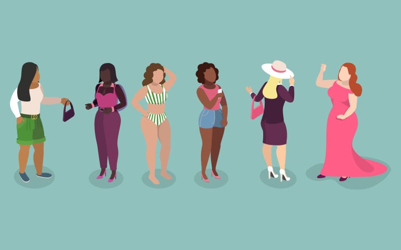 Stijlvol voor vrouwen met een maatje meer, mooie, mollige vrouwen met rondingen.