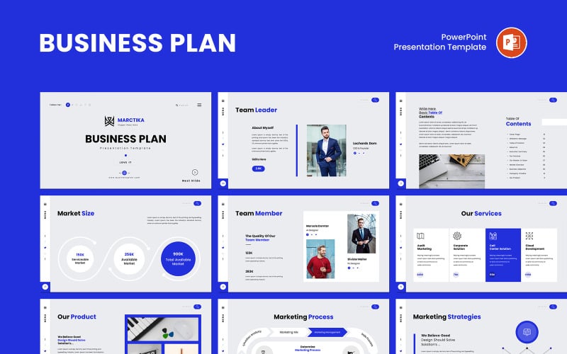 适用于初创企业和公司的商业计划书 PowerPoint 模板