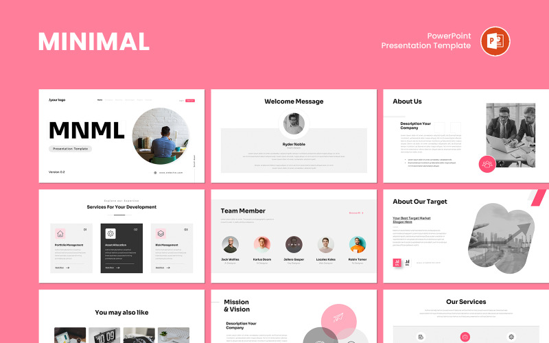 NextGen Minimal PowerPoint-presentatiesjabloon