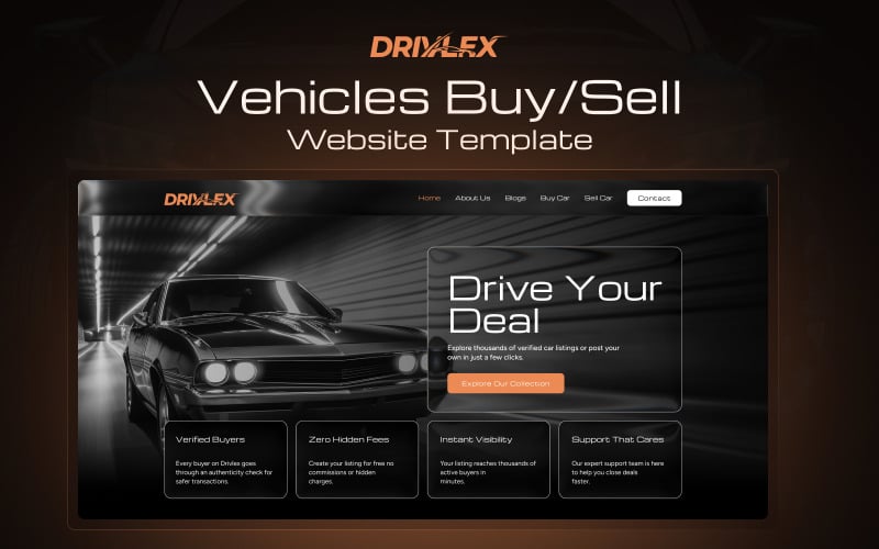 Drivlex - Next.js 汽车经销商网站模板