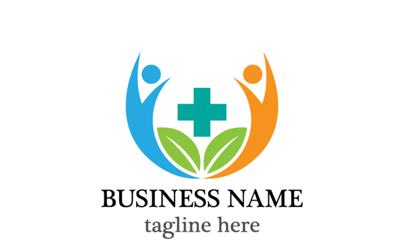 Modèle de logo pour une marque de soins de santé et de bien-être