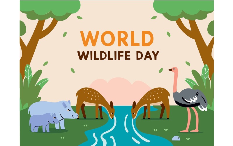 Gruppo di animali riuniti attorno all'acqua