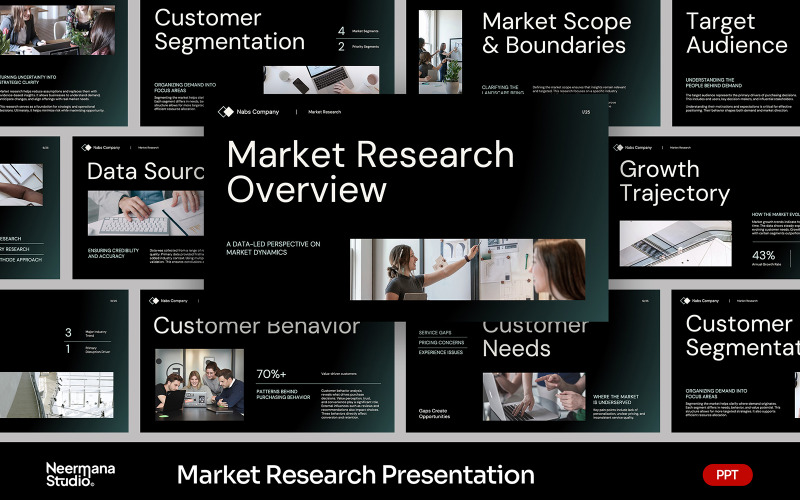 PowerPoint-presentatie over marktonderzoek