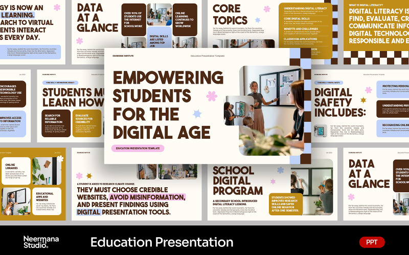 Beige Creative Education PowerPoint-presentatie