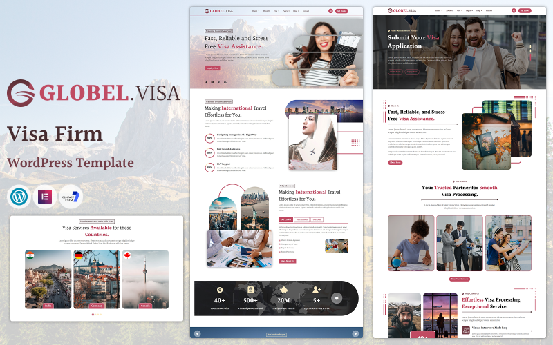 GlobalVisa – 移民和签证咨询 WordPress 主题