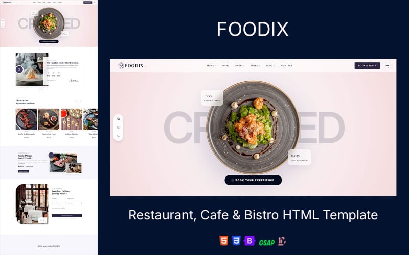 Foodix – Restaurant, Cafe & Bistro HTML Template