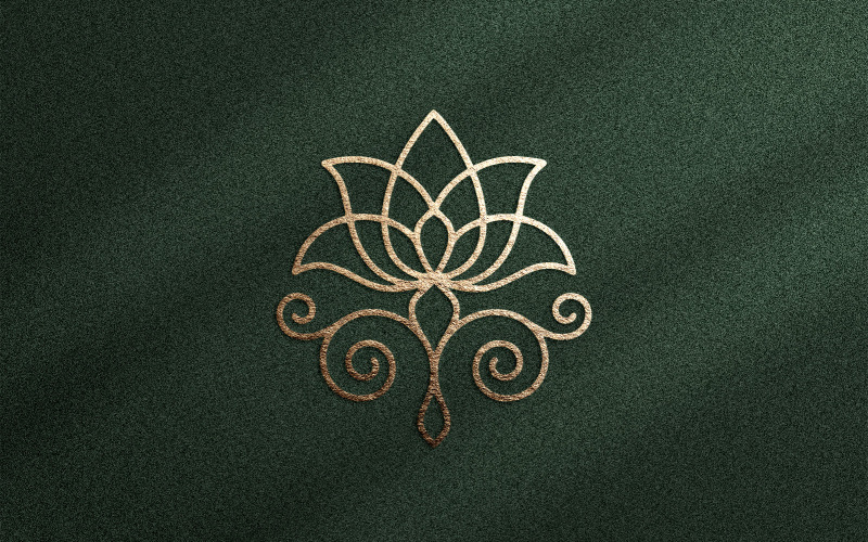 Luxe bloemenlogo-sjabloon – Elegant lijntekening bloemenembleem voor branding van schoonheidssalons