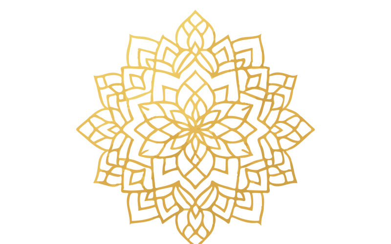Elegante gouden Ramadan-mandala (vectorafbeelding)