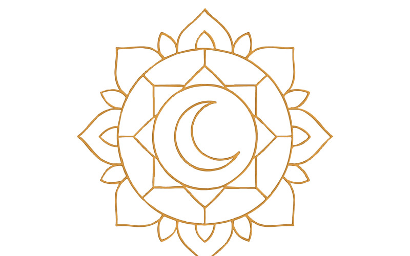 Golden Ramadan Mandala Vector