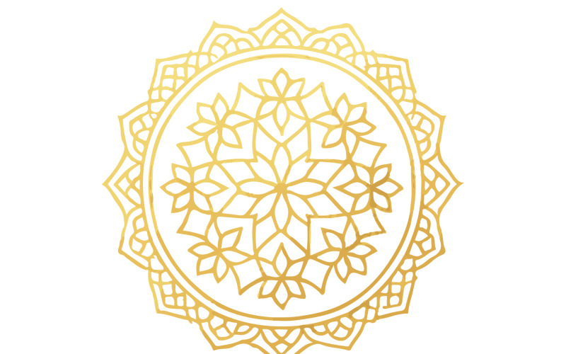 Luxus arany ramadán mandala vektor