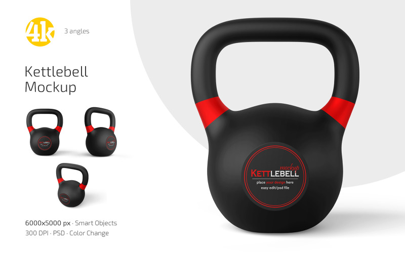Kettlebell-Mockup-PSD-Vorlage