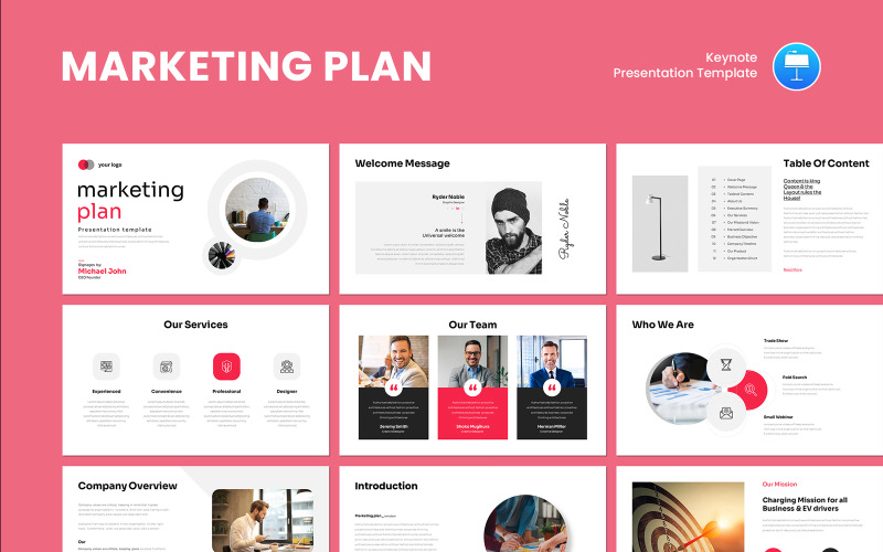 Nuovo modello di presentazione del piano di marketing