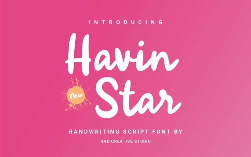Havin Star – czcionka do pisma odręcznego