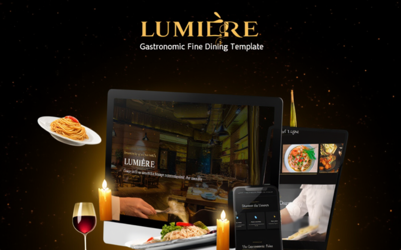 LUMIÈRE | Restaurant | Landing Page Template