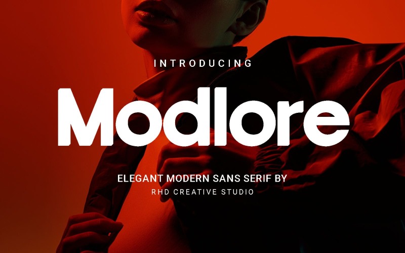 Modlore – Elegancka, nowoczesna czcionka bezszeryfowa