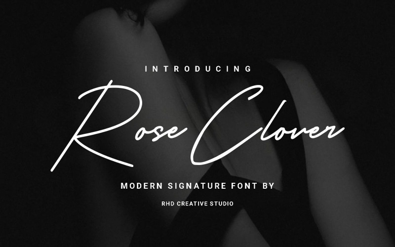 Rose Clover - Carattere moderno con firma