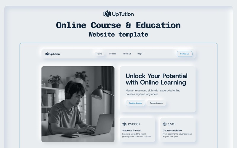 UpTution: Onlinekurs och utbildning Next.js-mall