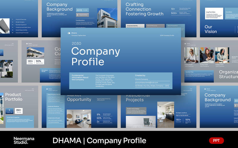 DHAMA | Презентация о компании в сфере недвижимости