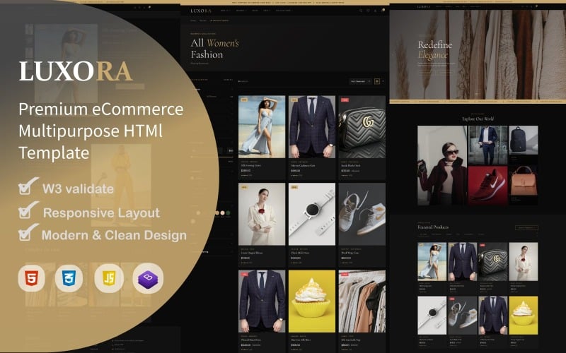 Luxora — Premium eCommerce Multipurpose HTMl Template
