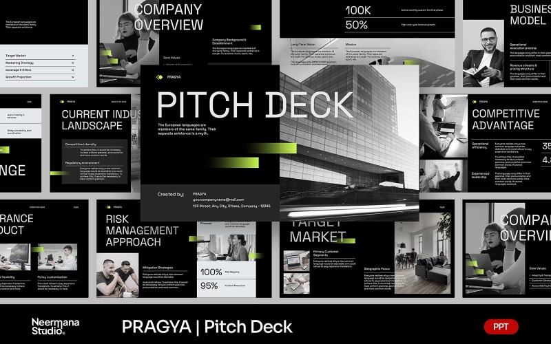 PRAGYA | Présentation PowerPoint pour startup