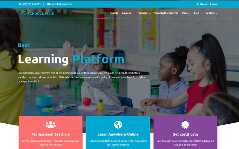 SchoolPlus – 教育、学校和在线课程 HTML 模板