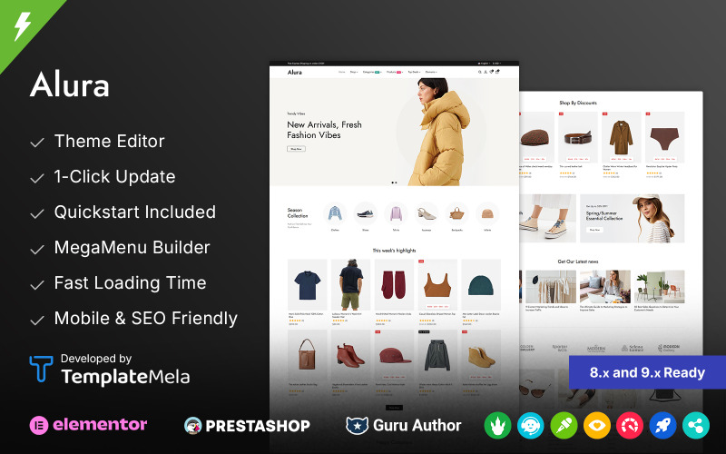 Alura – Prestashop-Theme für Bekleidungsgeschäfte
