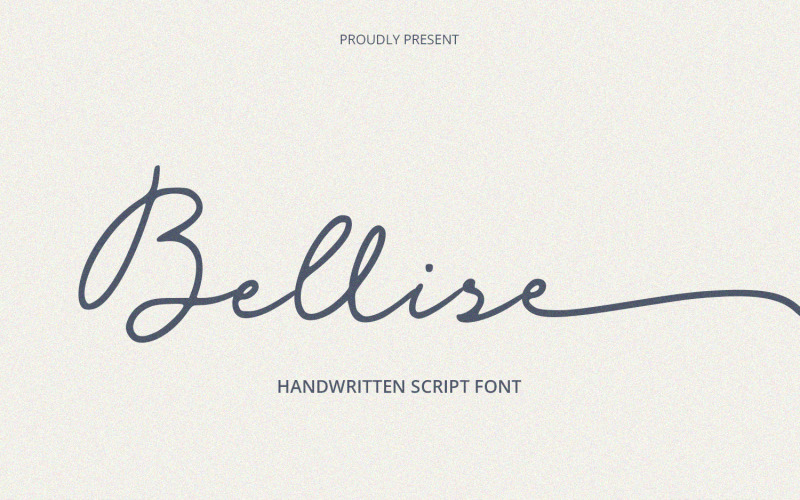 Bellise - Handskrivet teckensnitt