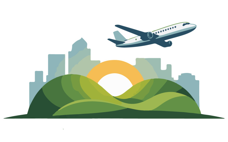 Hill City Tours-logotyp Modern platt design