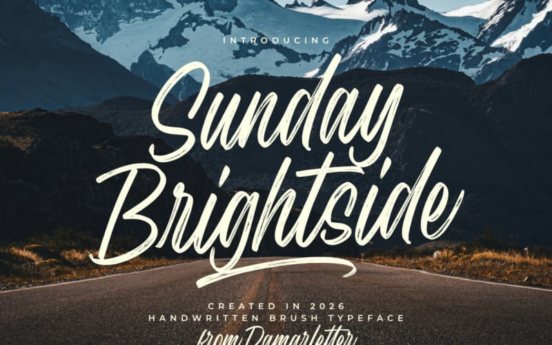 Sunday Brightside Pennello scritto a mano