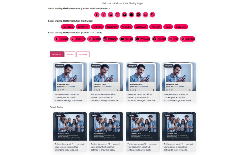 KDR SocialHub – Pulsanti di condivisione social e plugin WordPress per social media