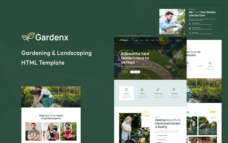 Gardenx | Gardening & Landscaping HTML Template