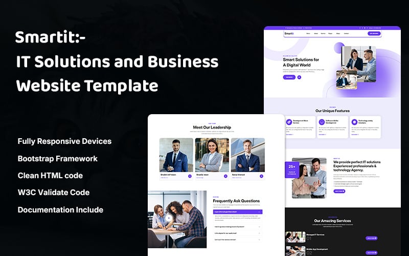 Smartit - Soluzioni IT digitali e template per siti web aziendali in HTML5