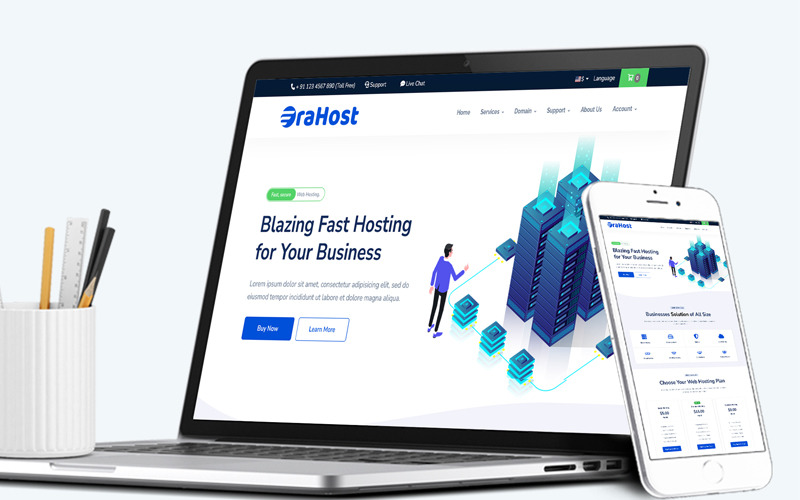 Hostigo – ResellerClub 的 SuperSite 主题