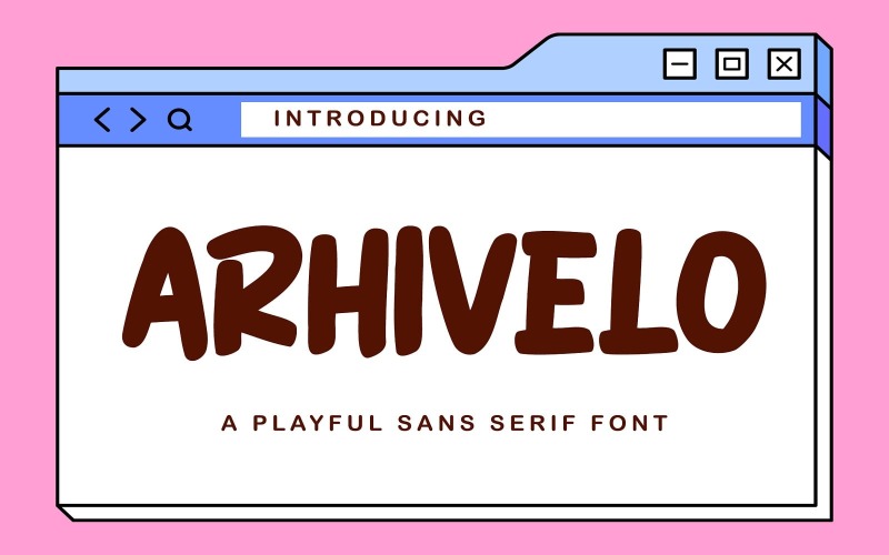 Arhivelo - hravé bezpatkové písmo
