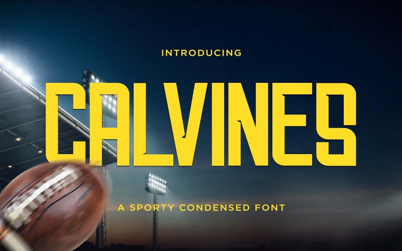 Calvines - Sportigt kondenserat Sans Serif-typsnitt