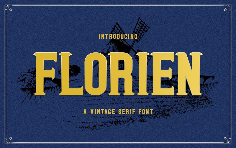 Florien - viktoriansk teckensnittsmall