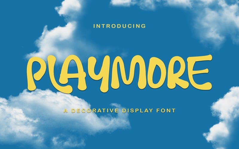 Playmore - Dekorativt displaytypsnitt