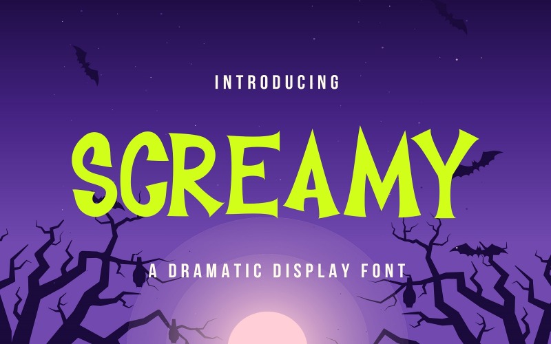 Screamy - Spöklikt Halloween-typsnitt