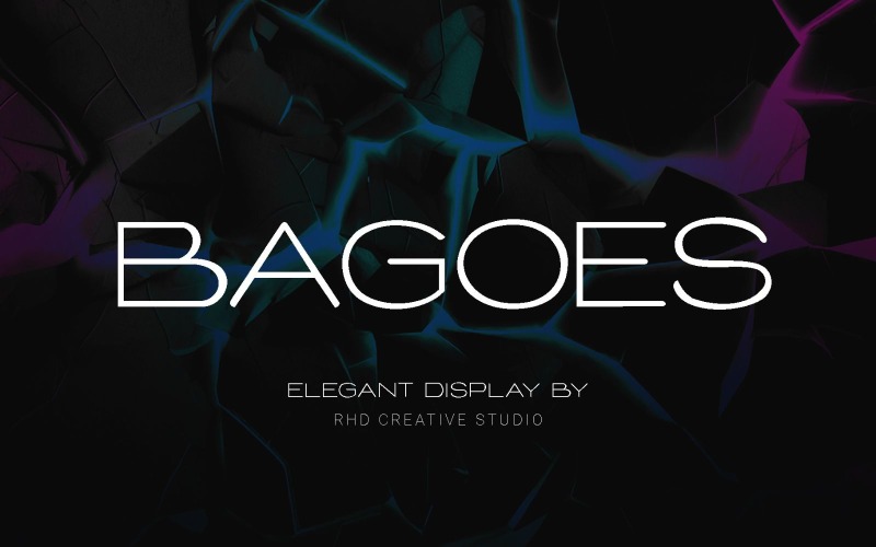 BAGOES - Carattere di visualizzazione elegante