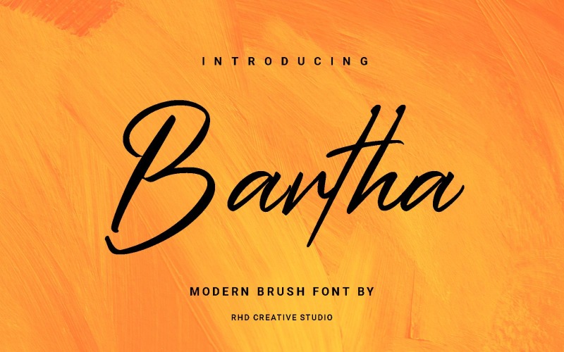 Bartha - Font moderno a pennello
