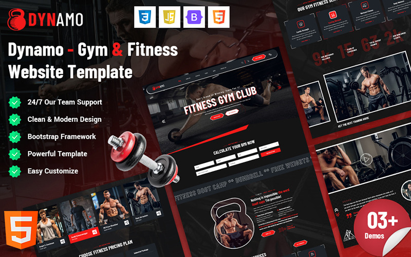 Denamo - Websitesjabloon voor sportscholen en fitnesscentra