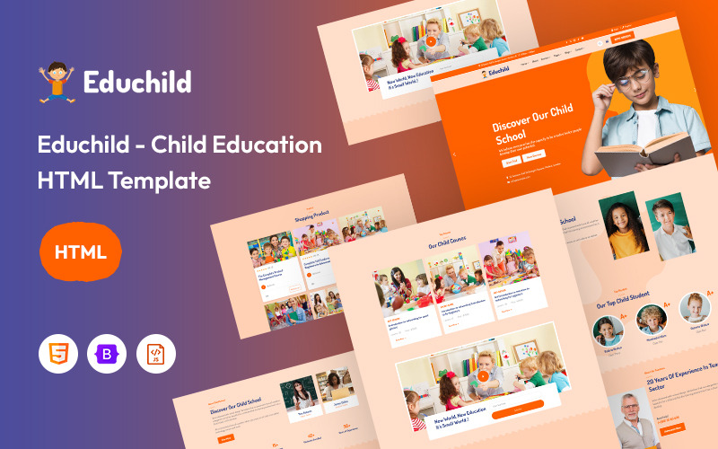 Educhild - Шаблон веб-сайту для дитячої освіти