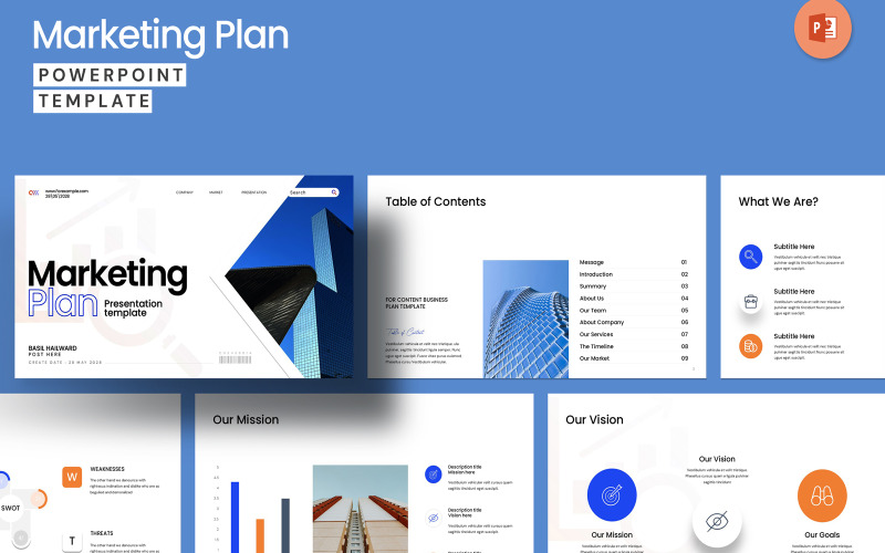 Modello di presentazione del piano di marketing