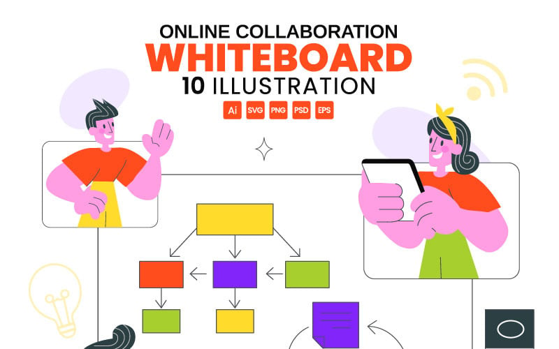 Illustration de 10 outils de tableau blanc collaboratif en ligne